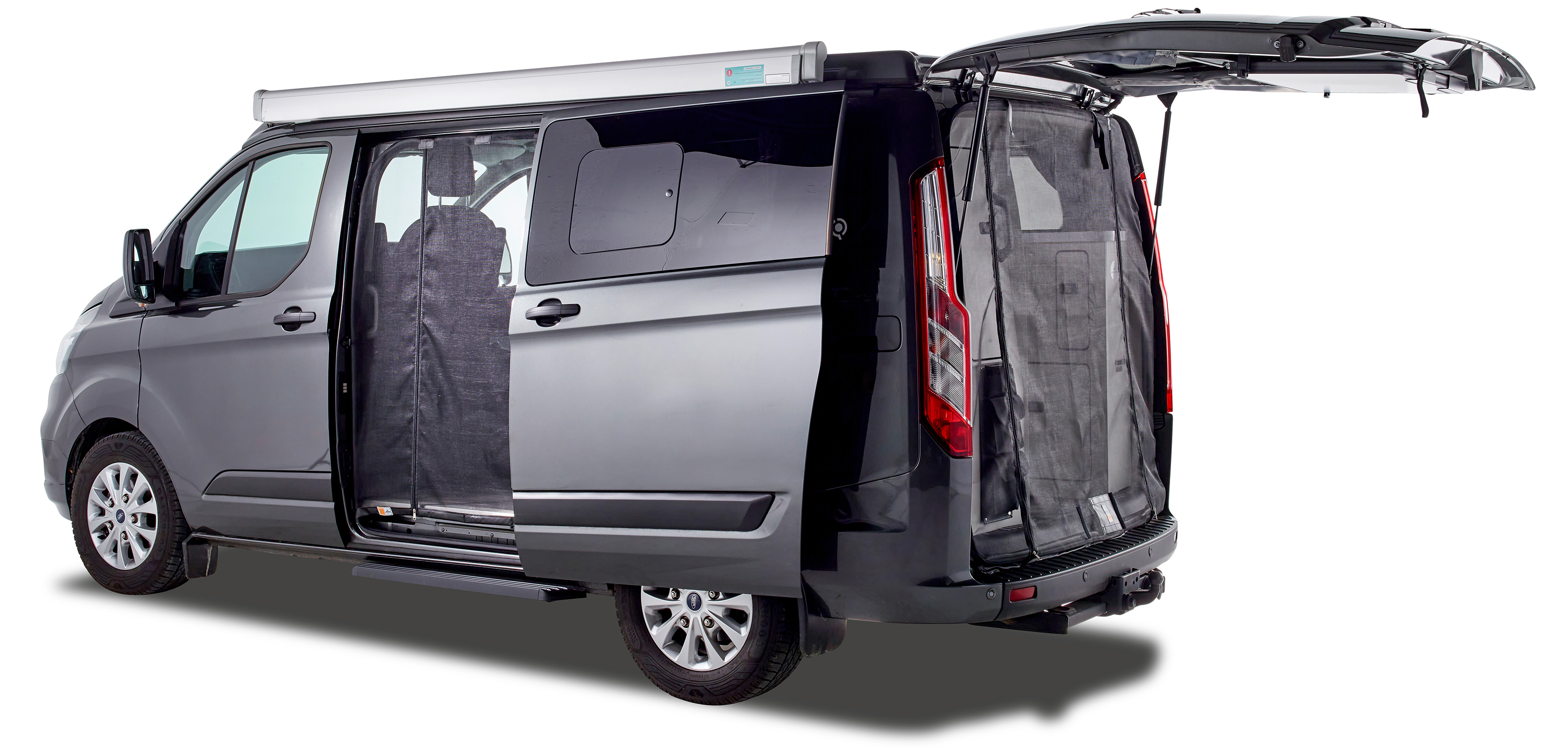 Schiebetürenmoskitonetz Reißverschluss, Nissan Primastar (ab 2021) / Renault Trafic III (ab 2014), Fahrerseite (links), Maschenweite Fine-mesh