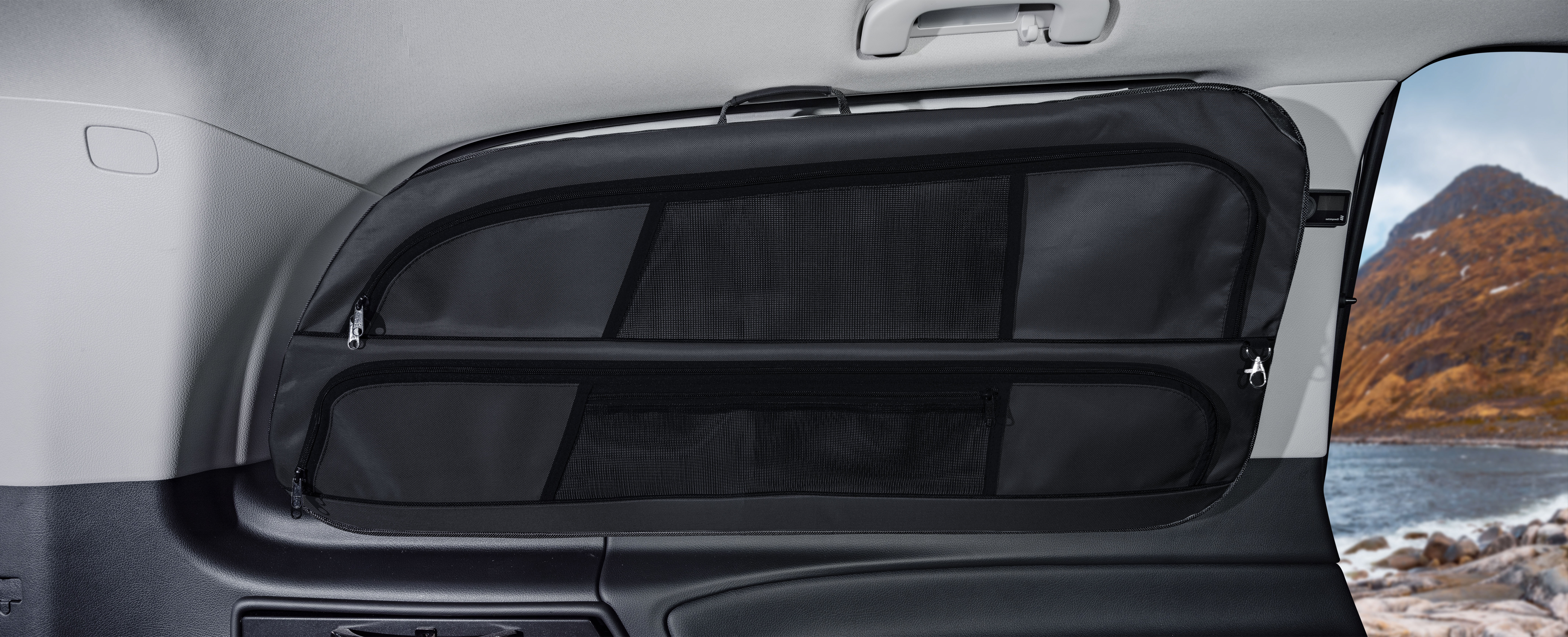 Fensterpacktasche für Mercedes Benz V-Klasse / Vito ab 2014, Fahrerseite, anthrazit