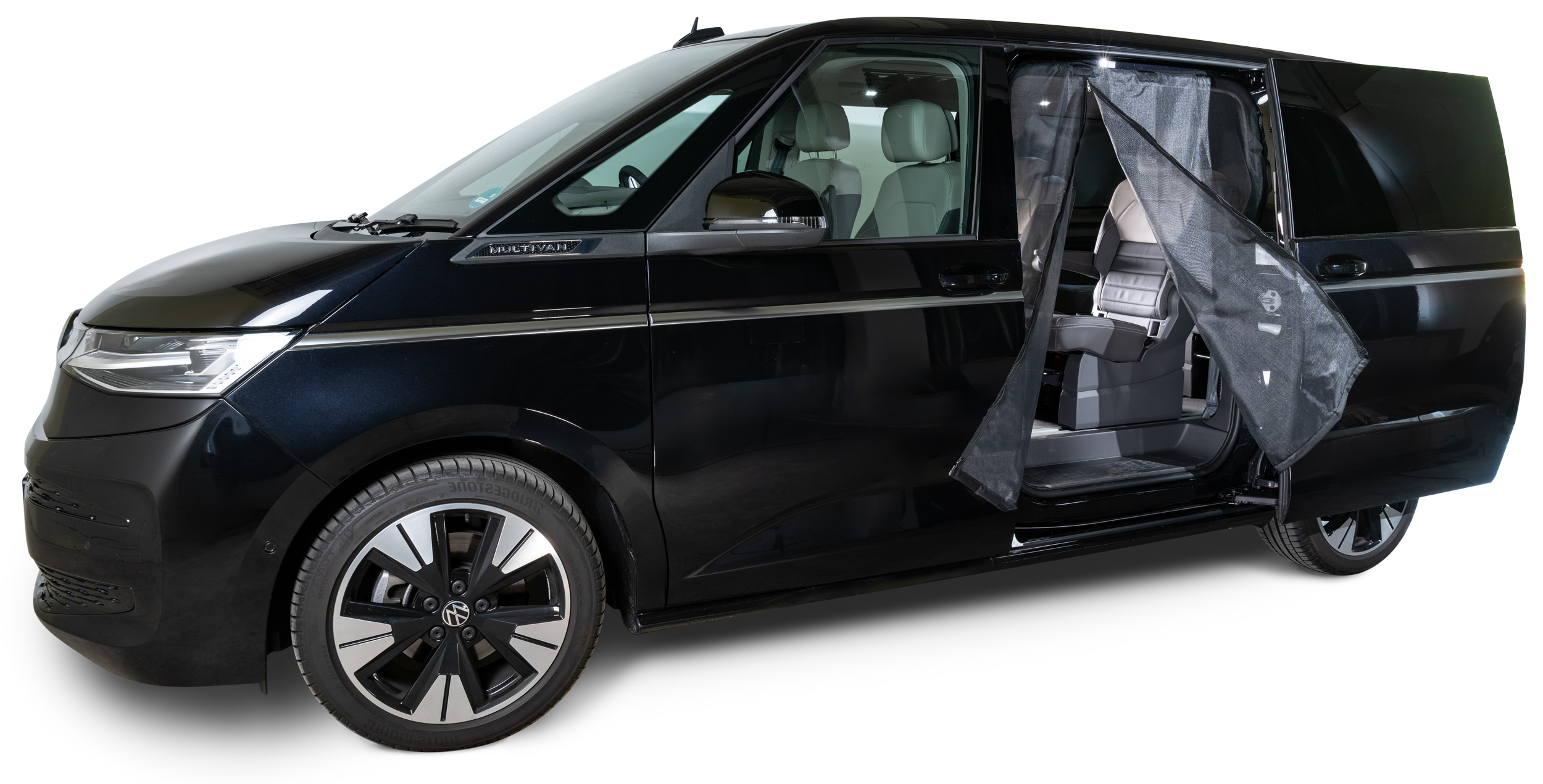 Schiebetürenmoskitonetz Reißverschluss, VW T7, Fahrerseite (links), Maschenweite Fine-mesh