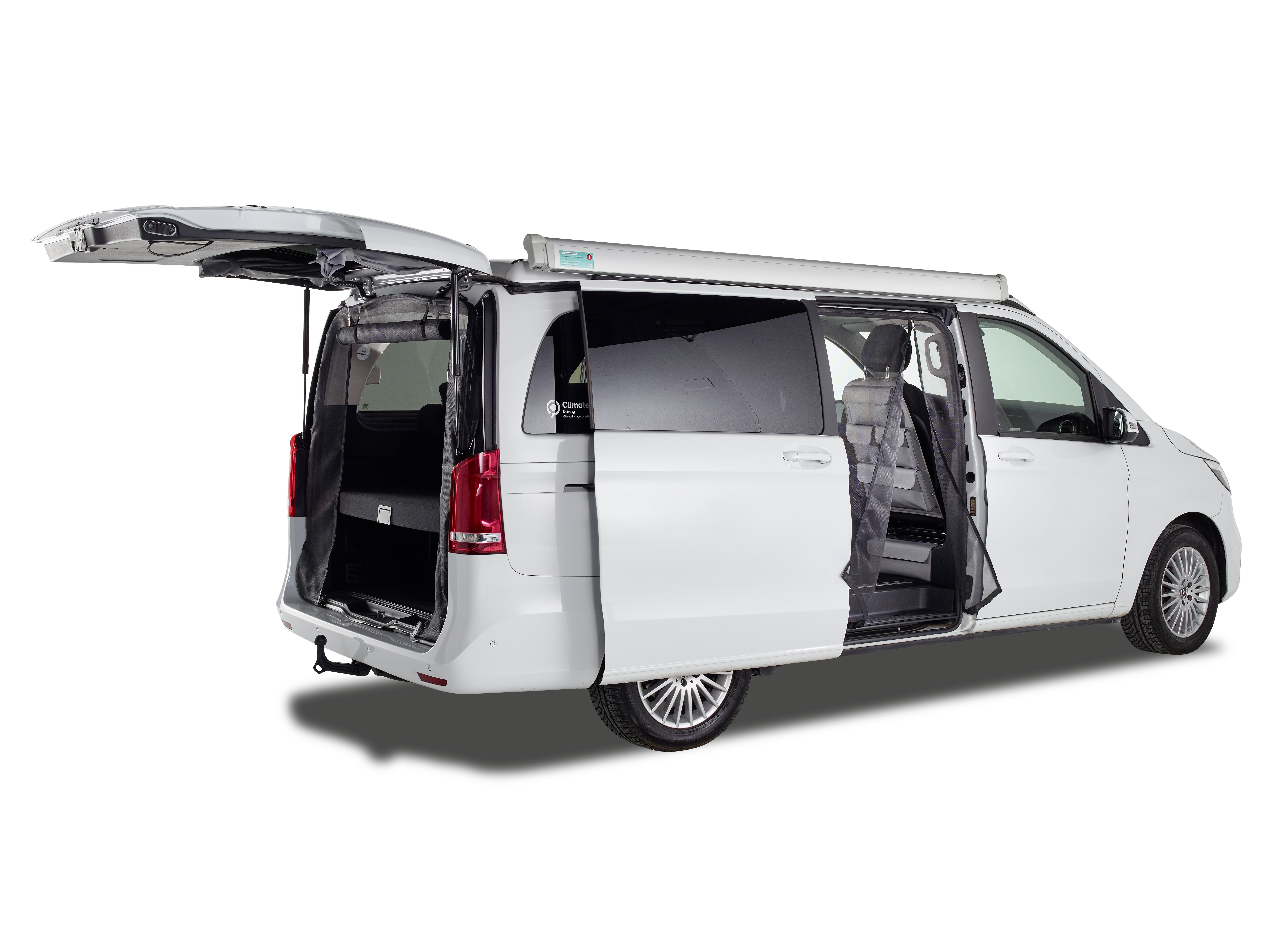 Schiebetürenmoskitonetz Magnetreißverschluss, Mercedes Benz V-Klasse (ab 2014) / Vito (ab 2014), Beifahrerseite (rechts), Maschenweite Standard