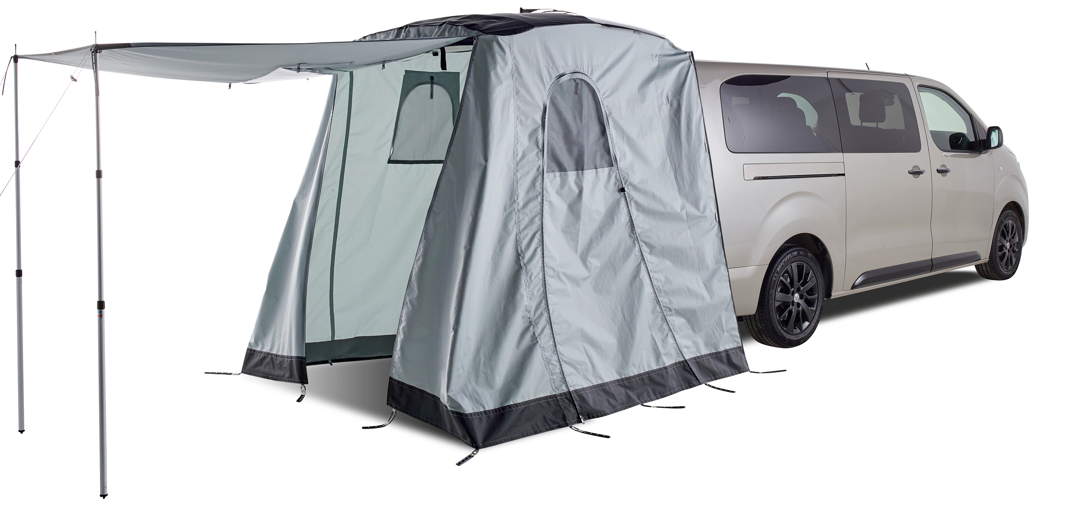 Heckzelt Space Premium für Citroën / Fiat / Opel / Peugeot / Toyota, hellgrau