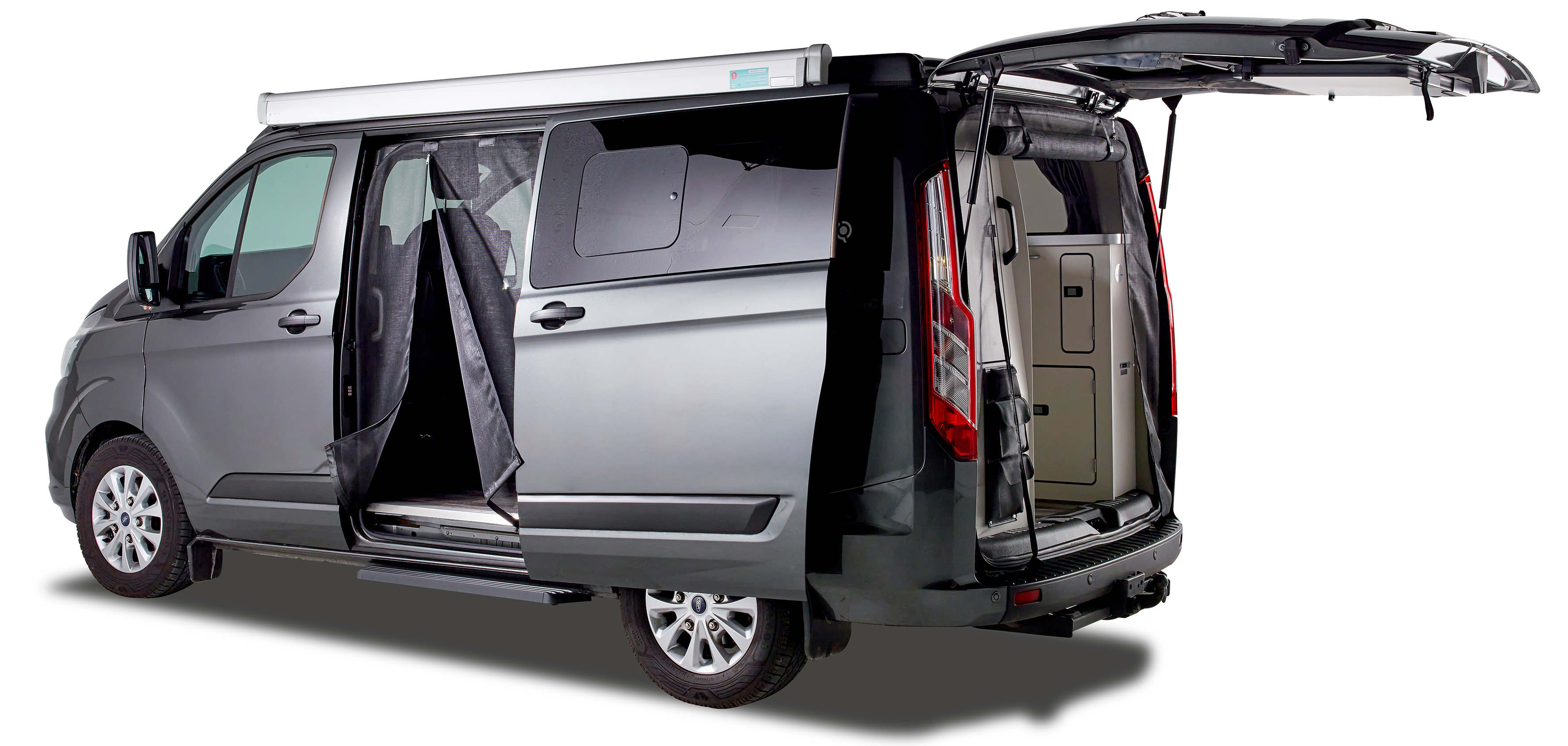 Schiebetürenmoskitonetz Reißverschluss, Nissan Primastar (ab 2021) / Renault Trafic III (ab 2014), Fahrerseite (links), Maschenweite Fine-mesh