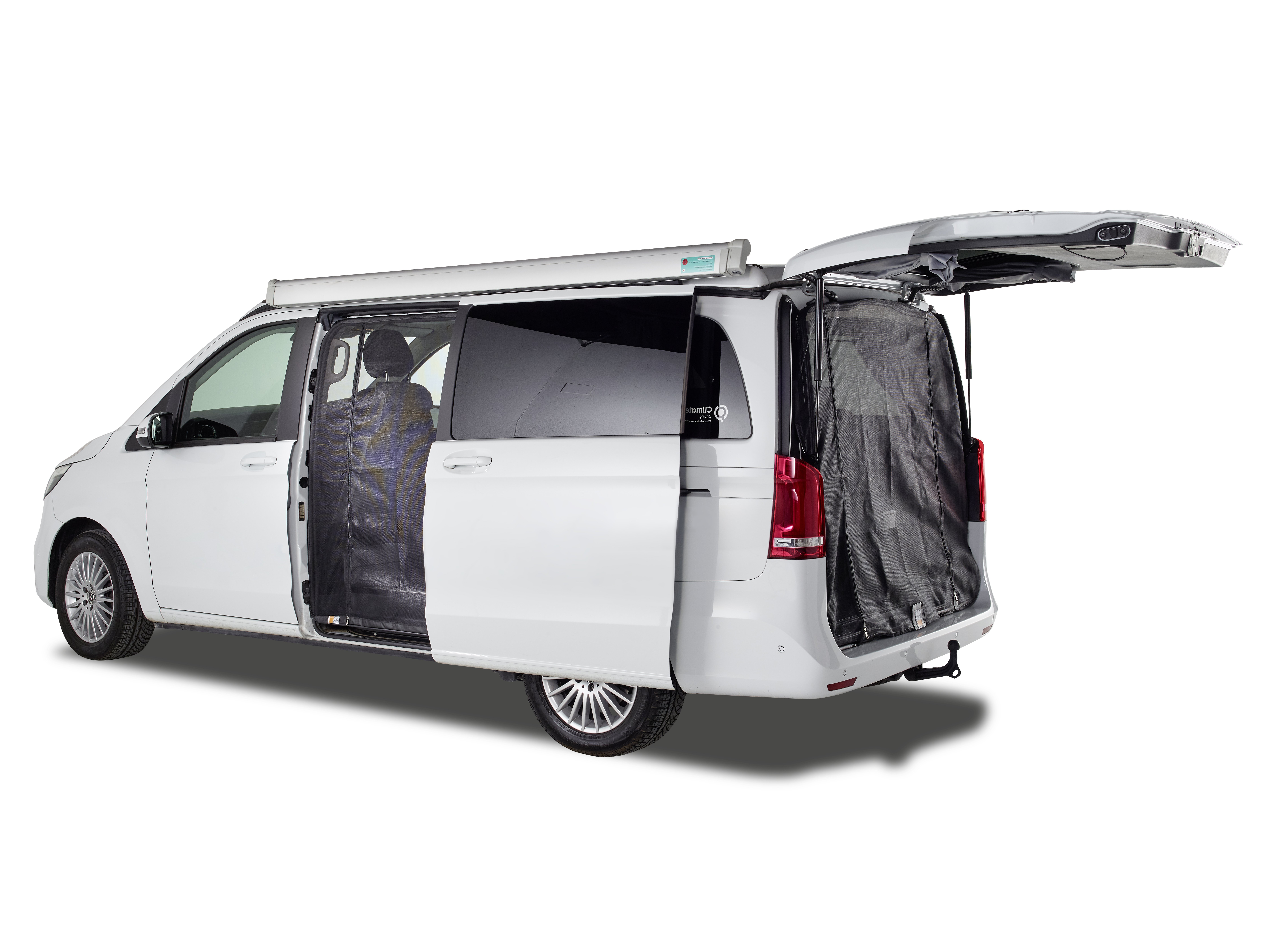 Moskitonetz für Mercedes V-Klasse / Vito (ab 2014), Schiebetüre, Magentreißverschluss