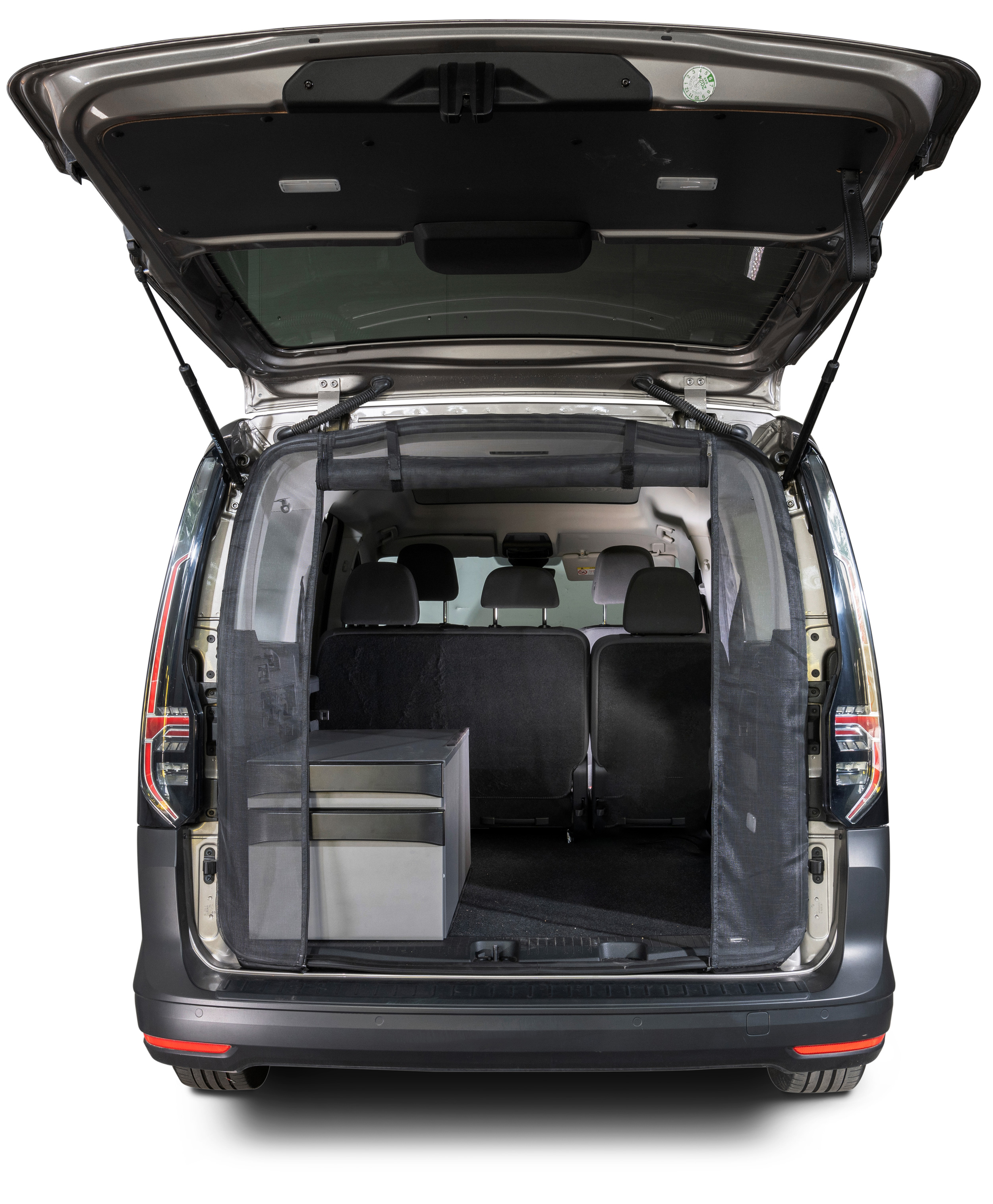 Heckmoskitonetz Reißverschluss, VW Caddy 5/Caddy 5 Maxi und Ford Connect (kurz/lang), Maschenweite Standard