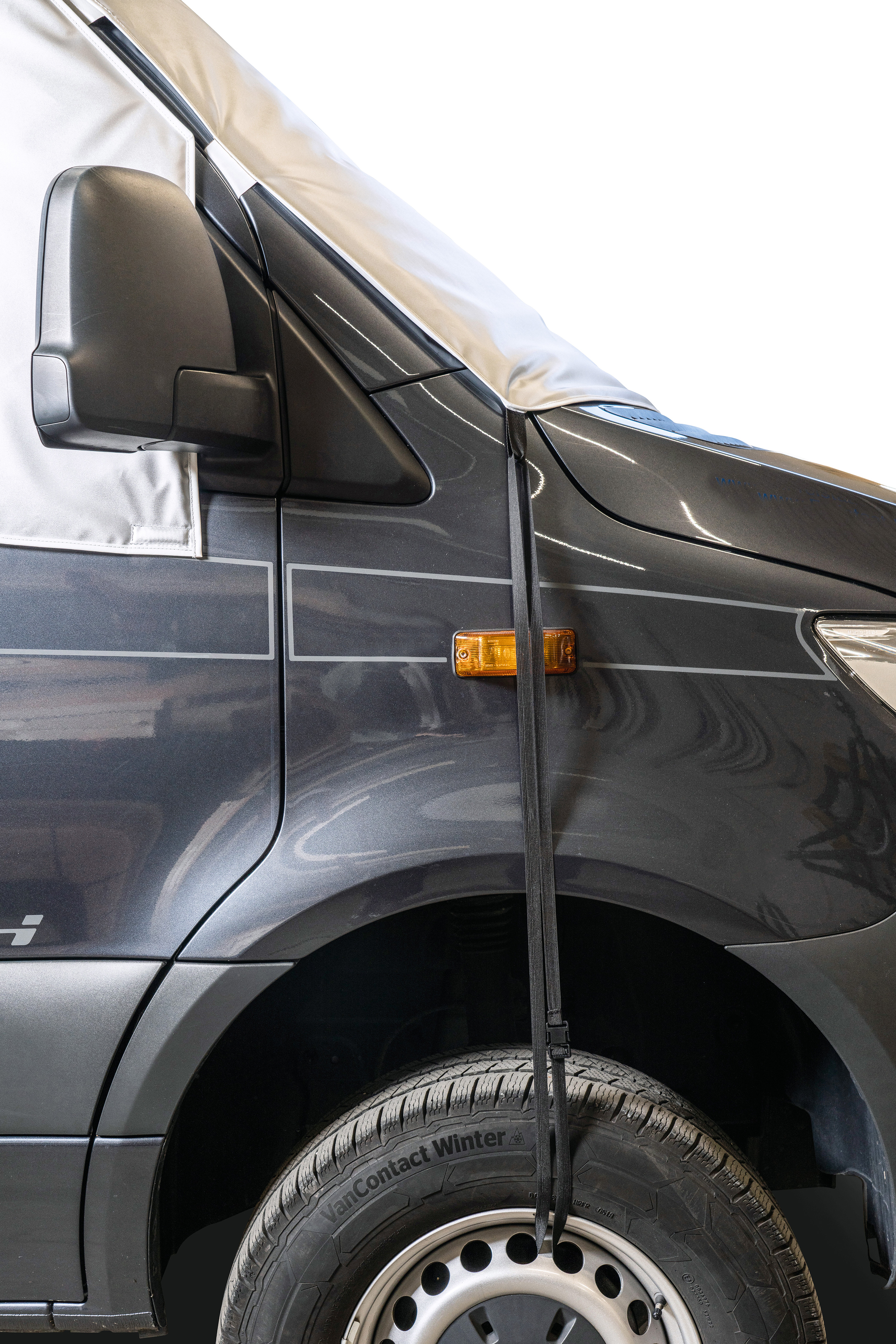 Frontscheibenisolierung, Nissan NV 400 (2010 - 2021) / Interstar (ab 2021) + Renault Master III (2020 - 2024), Montage außen