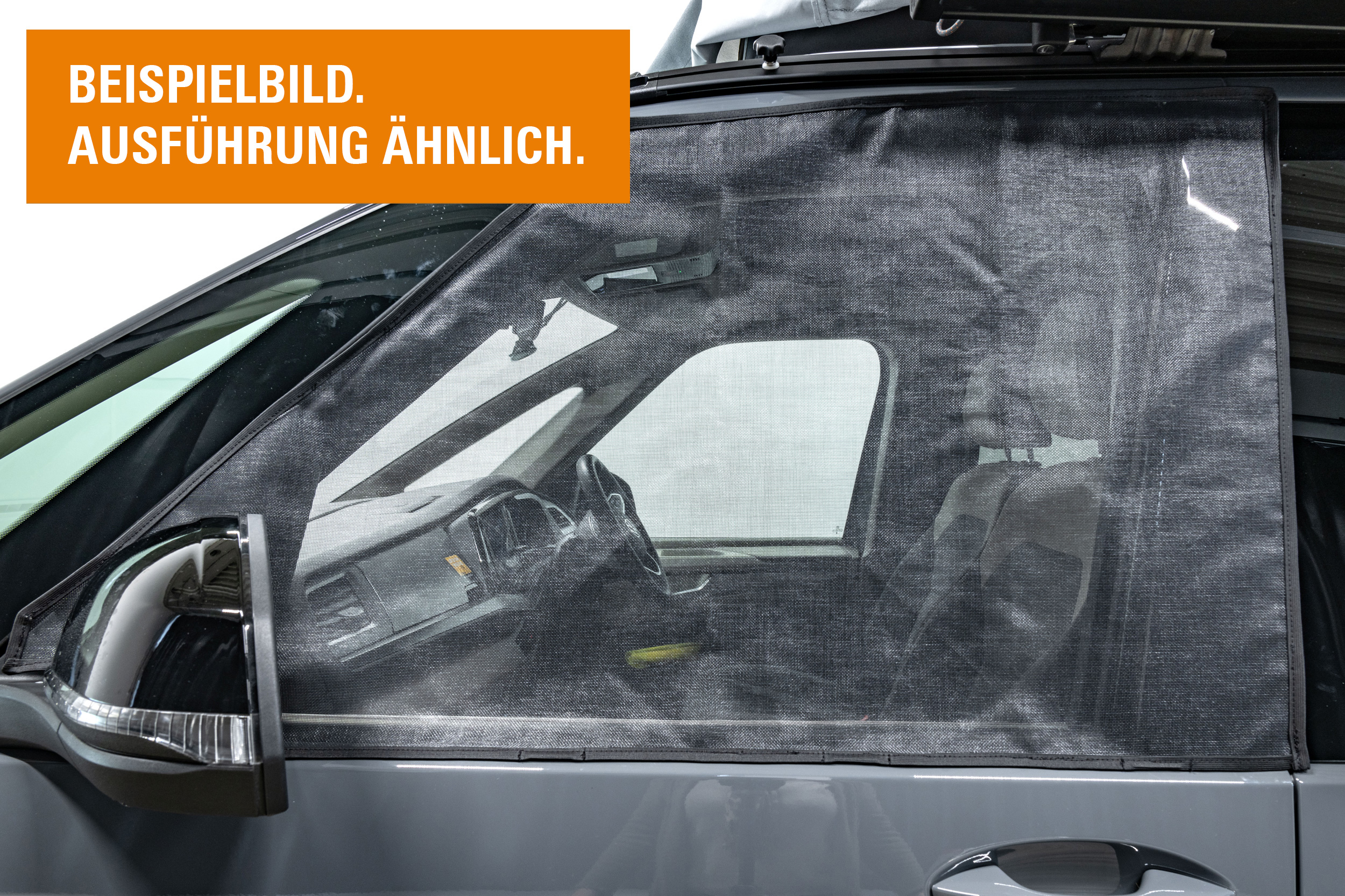Seitenscheiben Moskitonetz für Ford Transit (ab 2014), außen, Fahrertüre