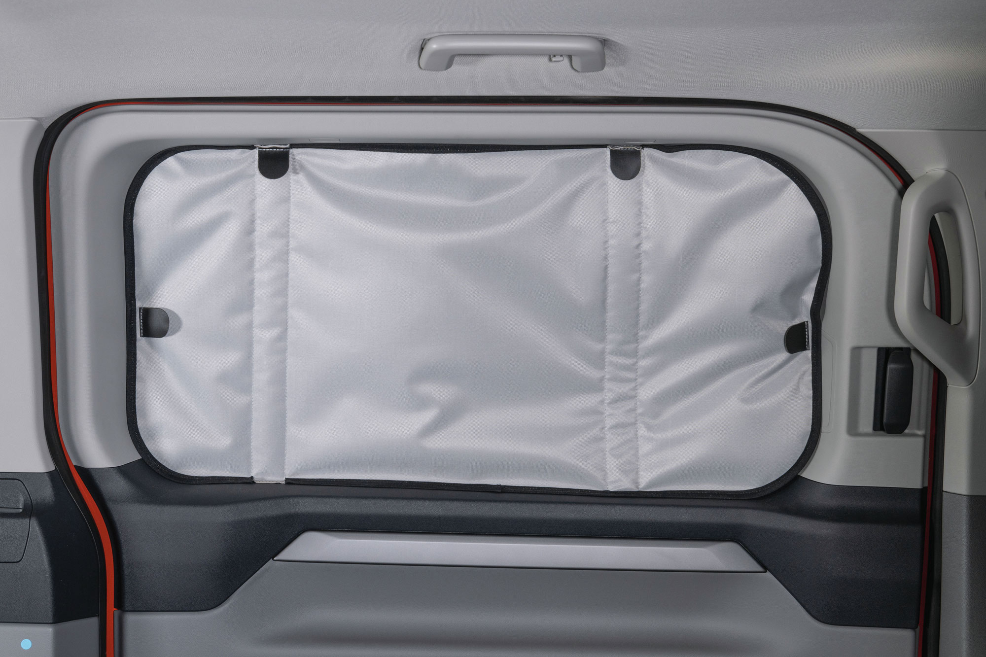 Scheibenisolierung Schiebetüre, VW Caravelle (ab 2025) / Ford Custom V710 (ab 2023), Montage innen, Fahrerseite (links)