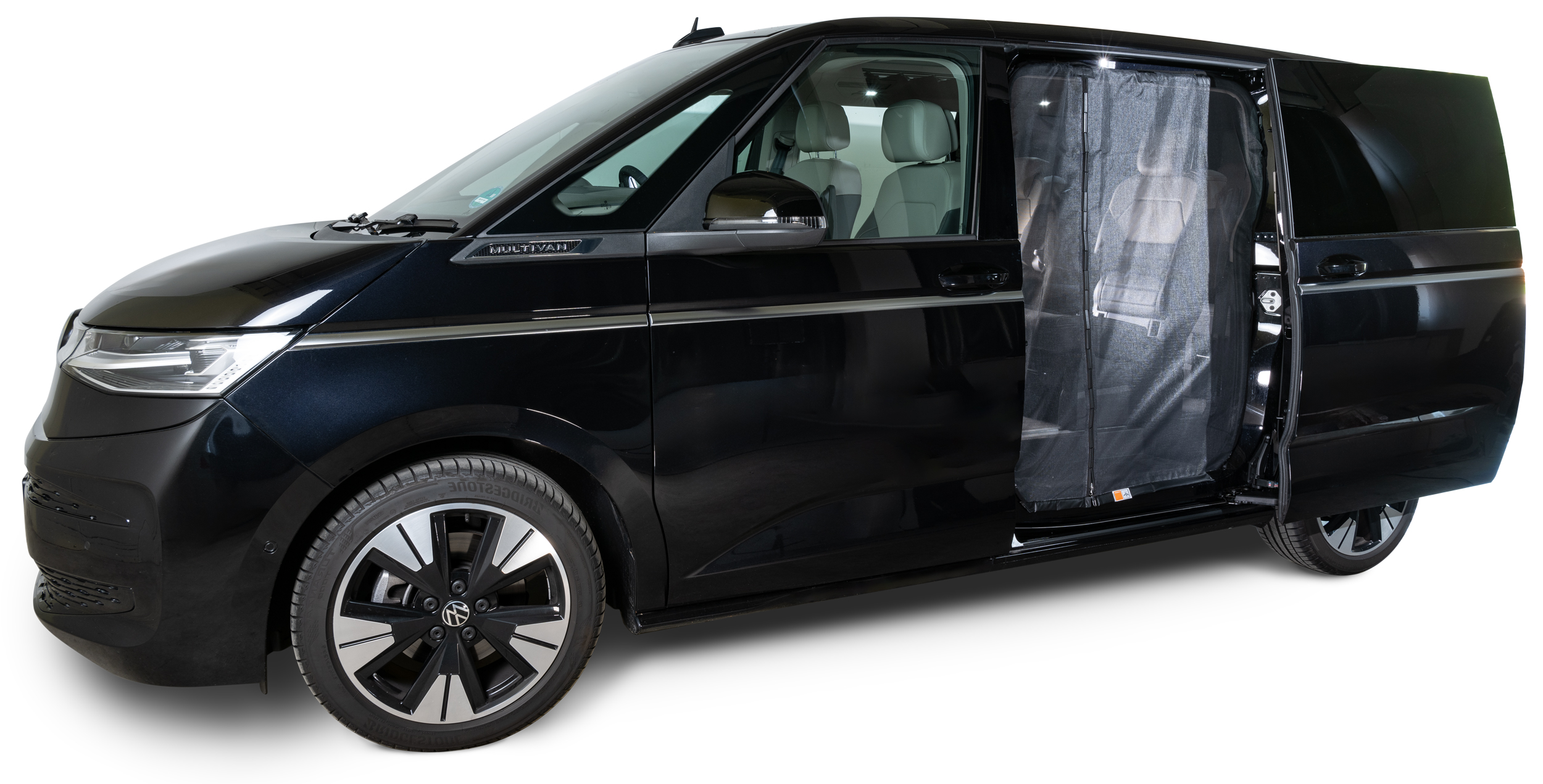 Schiebetürenmoskitonetz Reißverschluss, VW T7, Fahrerseite (links), Maschenweite Fine-mesh