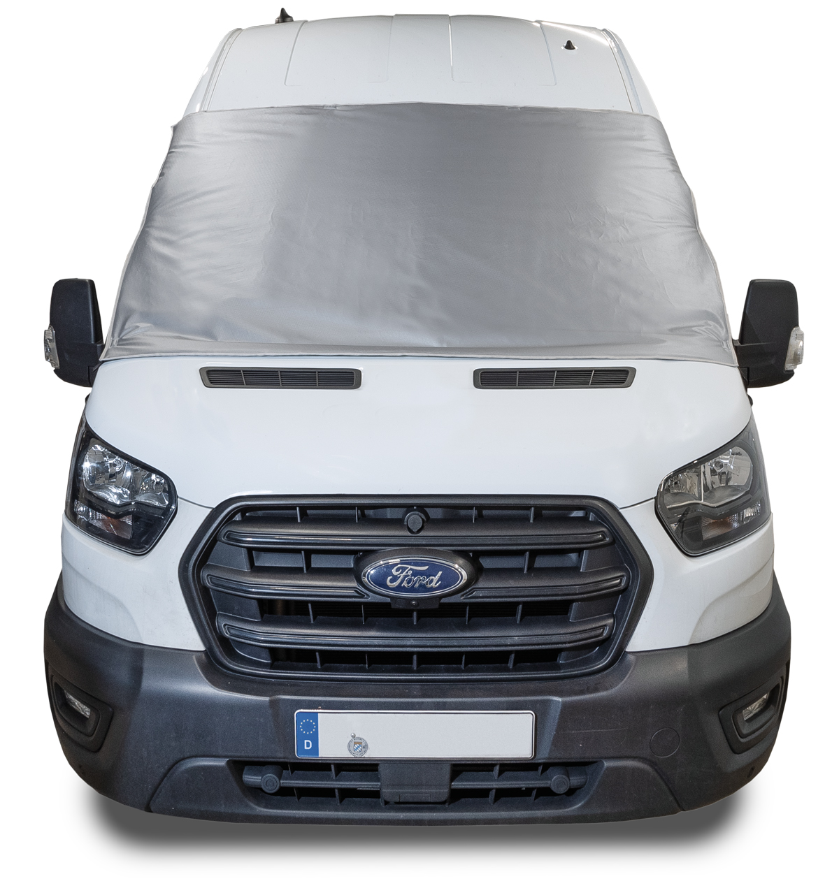 Frontscheibenisolierung, Fahrzeughöhe H2/H3 Ford Transit (ab 2014), Montage außen