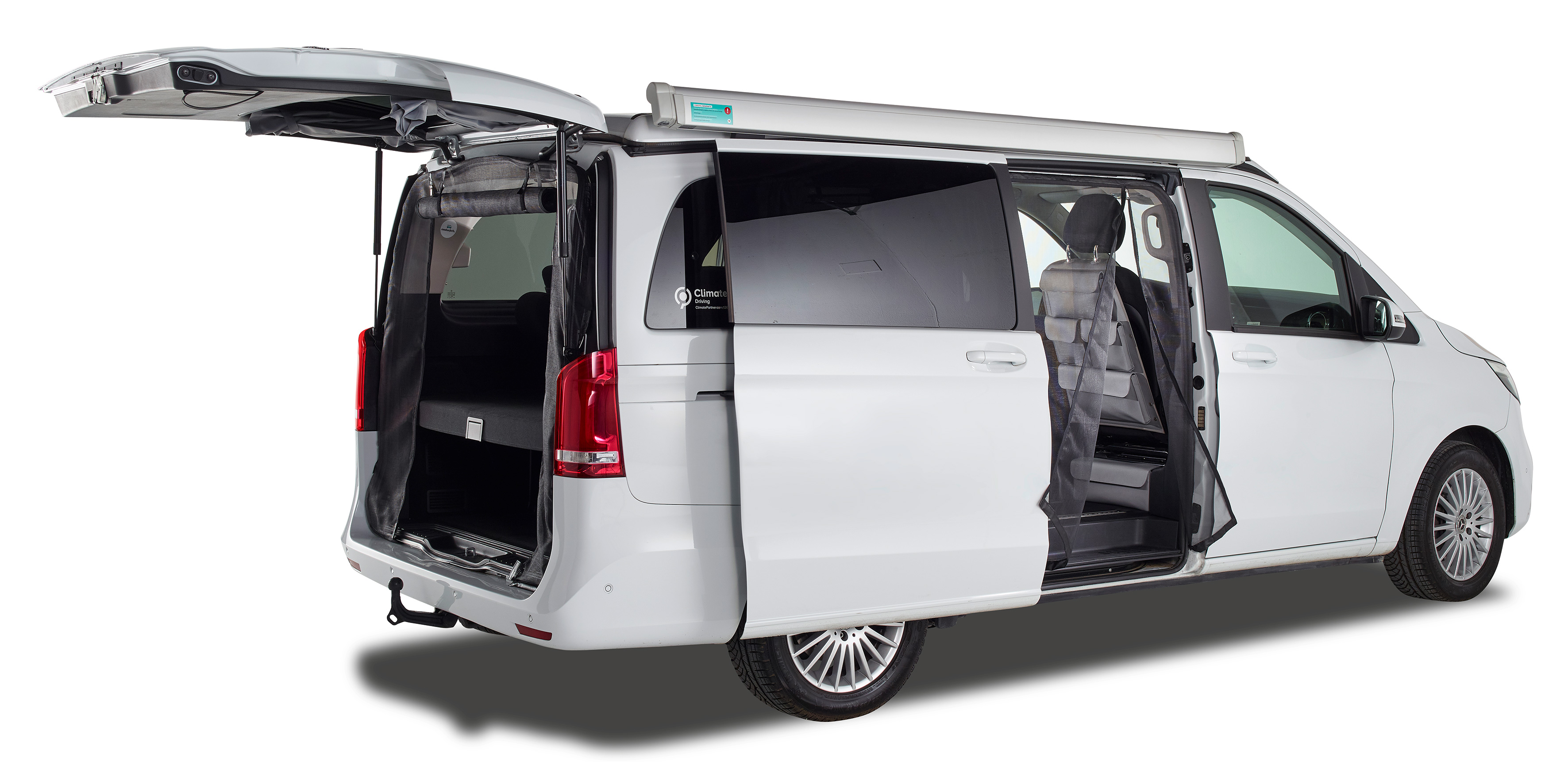 Heckmoskitonetz Reißverschluss, Mercedes-Benz V-Klasse (ab 2014) / Vito (ab 2014), Maschenweite Standard