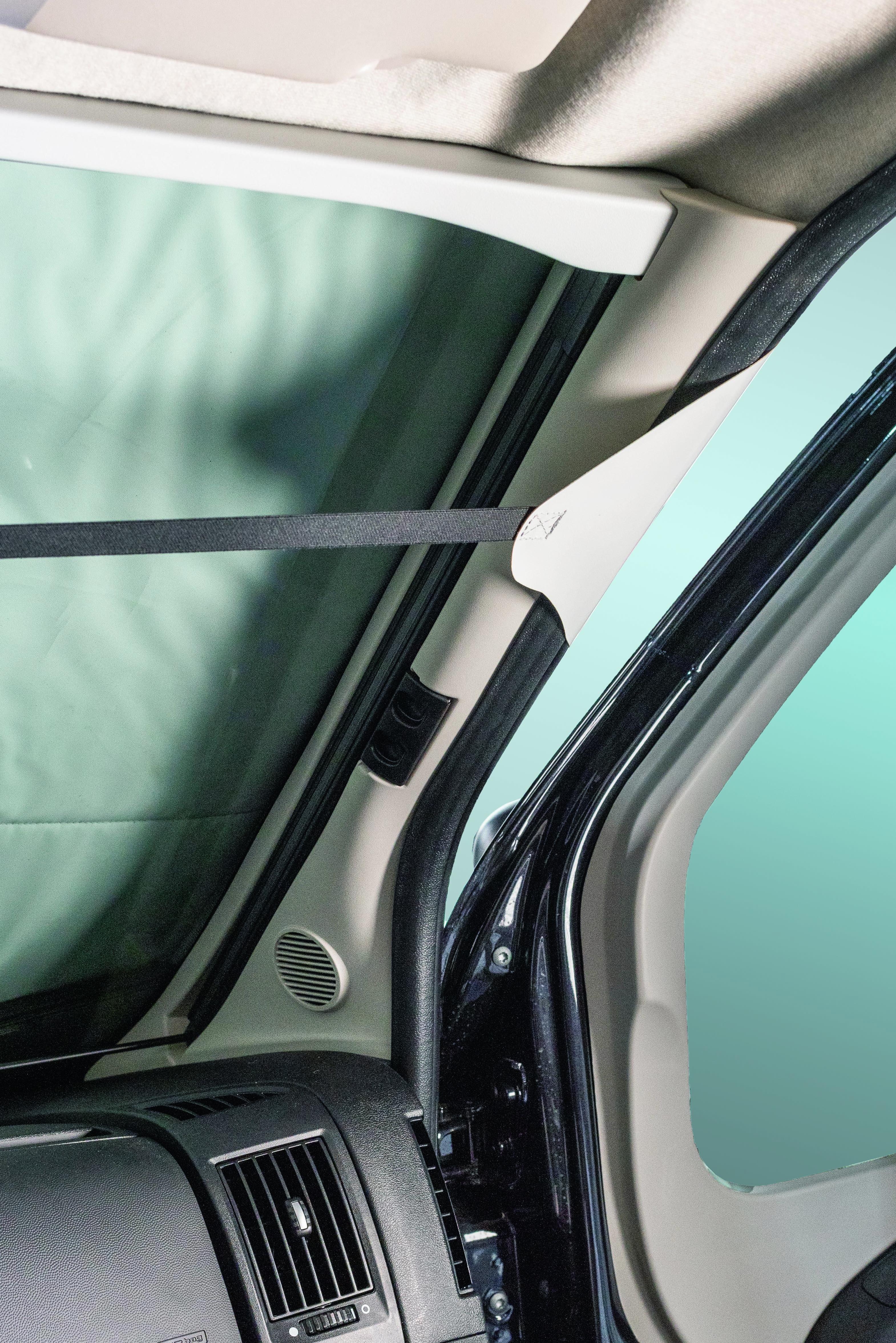 Frontscheibenisolierung, für Fahrzeughöhe H1/H2/H3 von Citroën, Fiat, Opel, Peugeot, Toyota, Montage außen