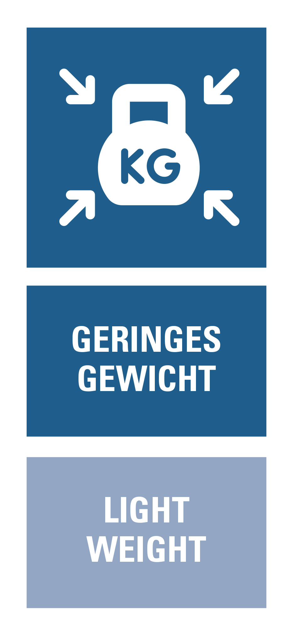 geringes Gewicht