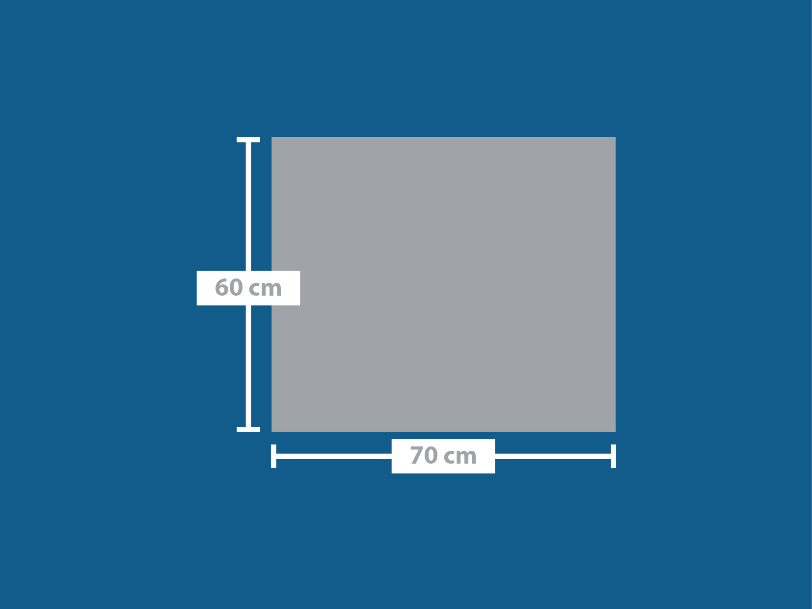 Fensterabdeckung 70 x 60 cm, mit Gummiband und Klettverschluss