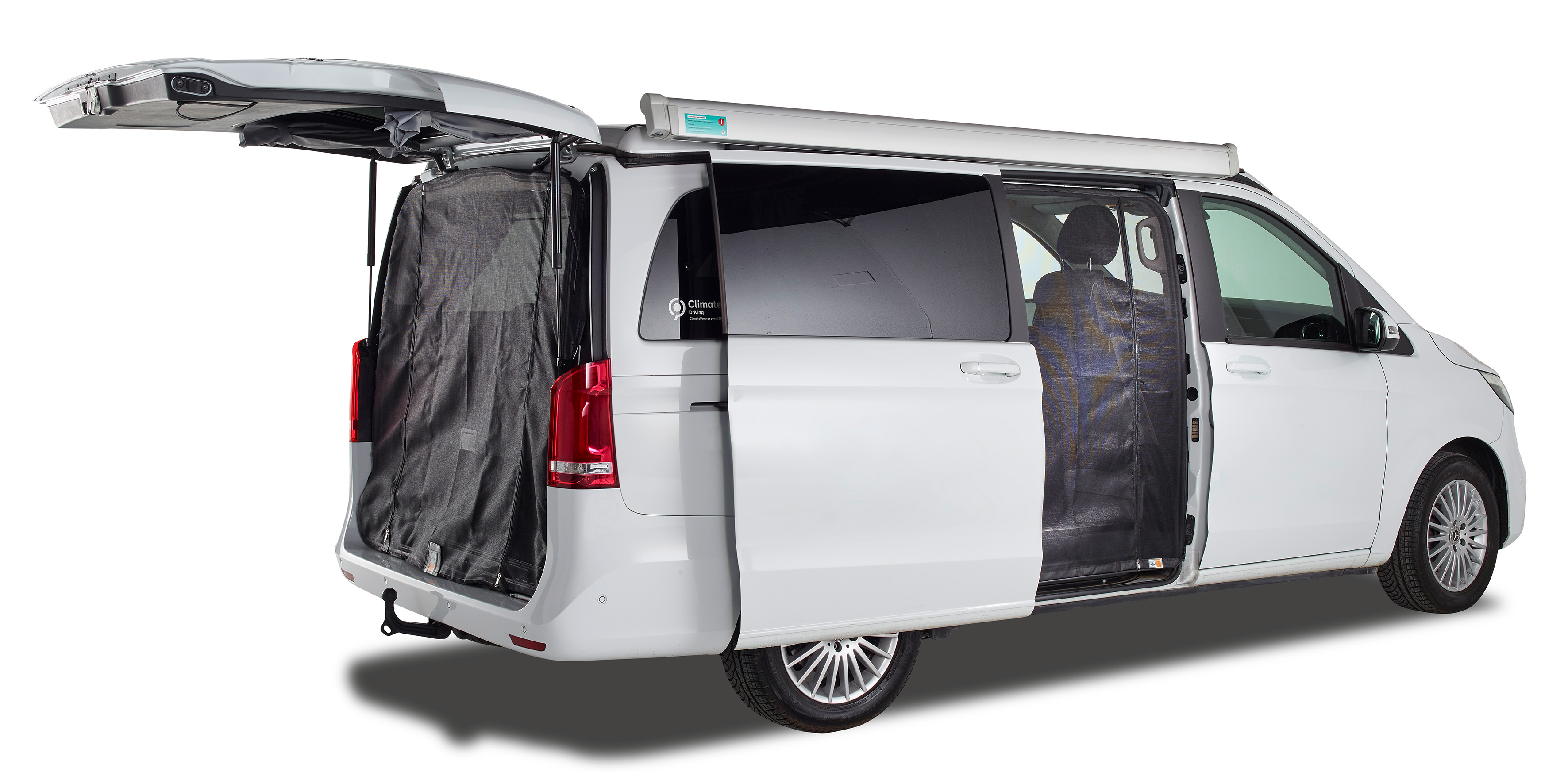 Heckmoskitonetz Reißverschluss, Mercedes-Benz V-Klasse (ab 2014) / Vito (ab 2014), Maschenweite Standard