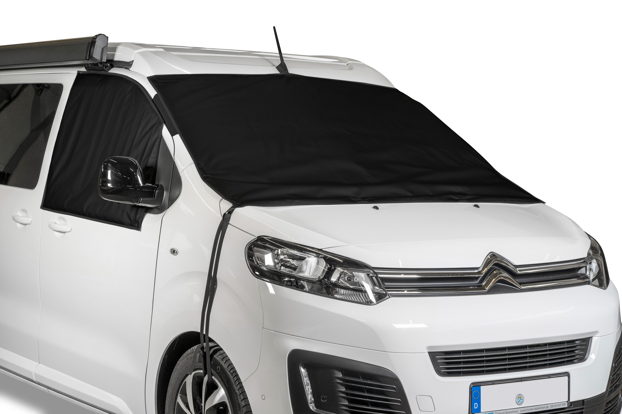 Front- u. Seitenscheiben-Cover für Citroën / Fiat / Opel / Peugeot / Toyota, 3-teilig, außen