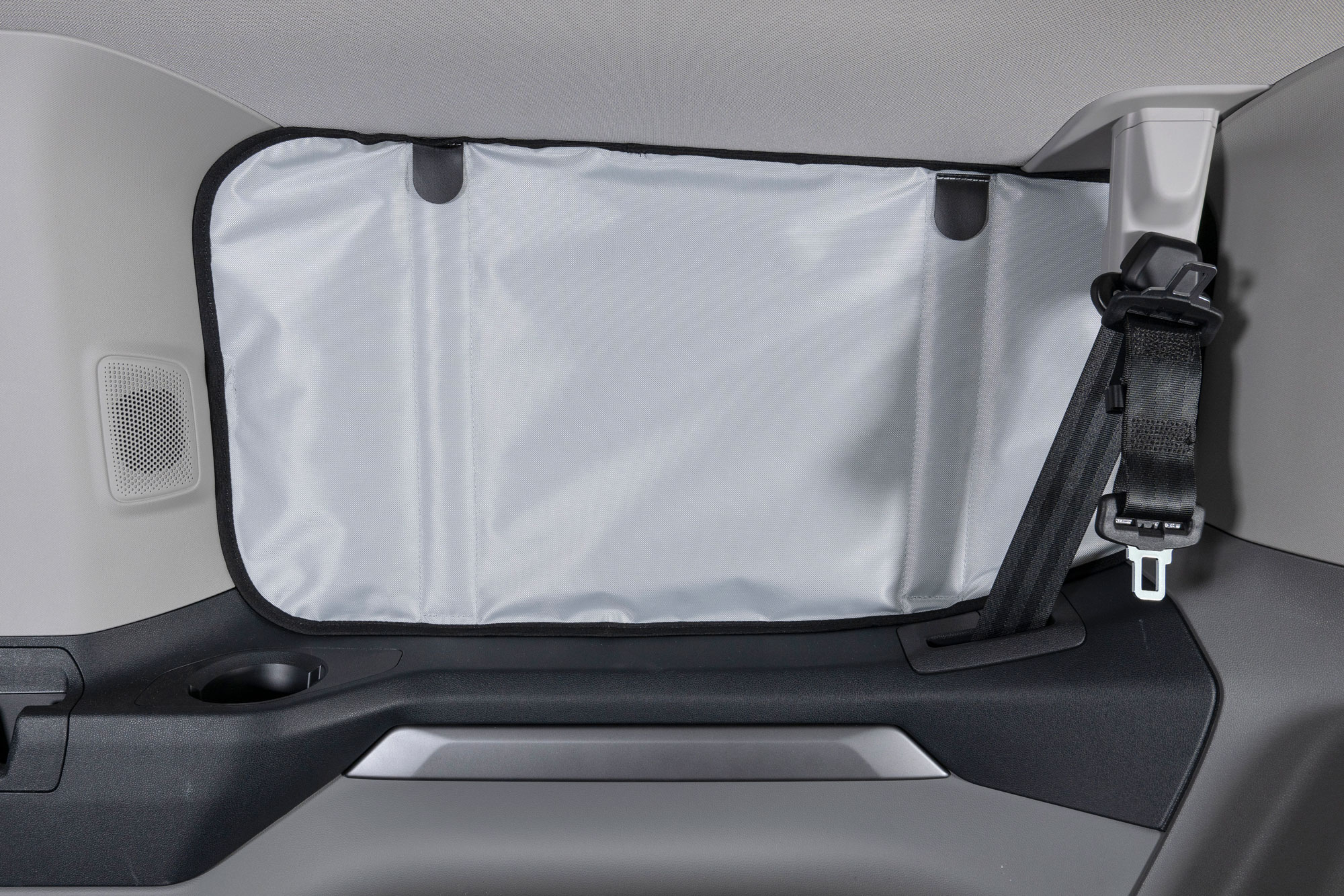 Seitenscheibenisolierung hinten, VW Caravelle (ab 2025), Radstand kurz / Ford Custom V710 (ab 2023), Montage innen, Beifahrerseite (rechts)
