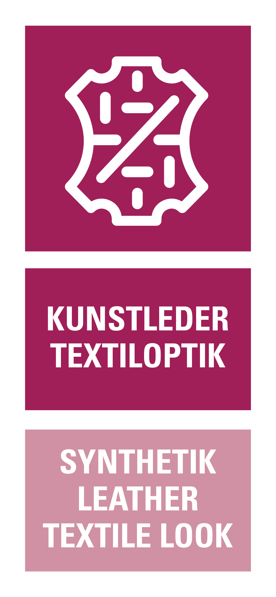 Kunstleder, Textiloptik
