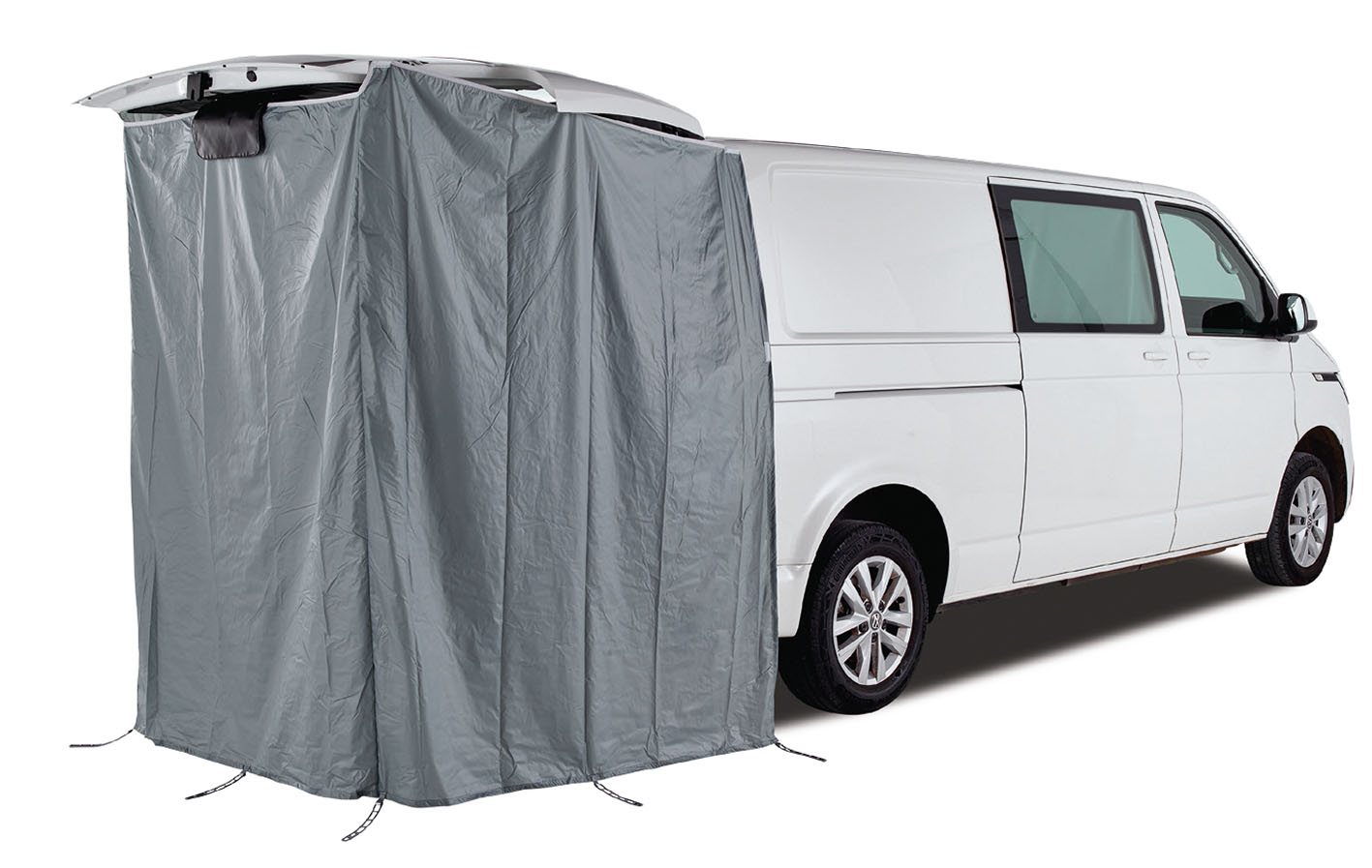 Duschvorhang für Heckklappe mit Stautasche für VW T5 / T6 / T6.1